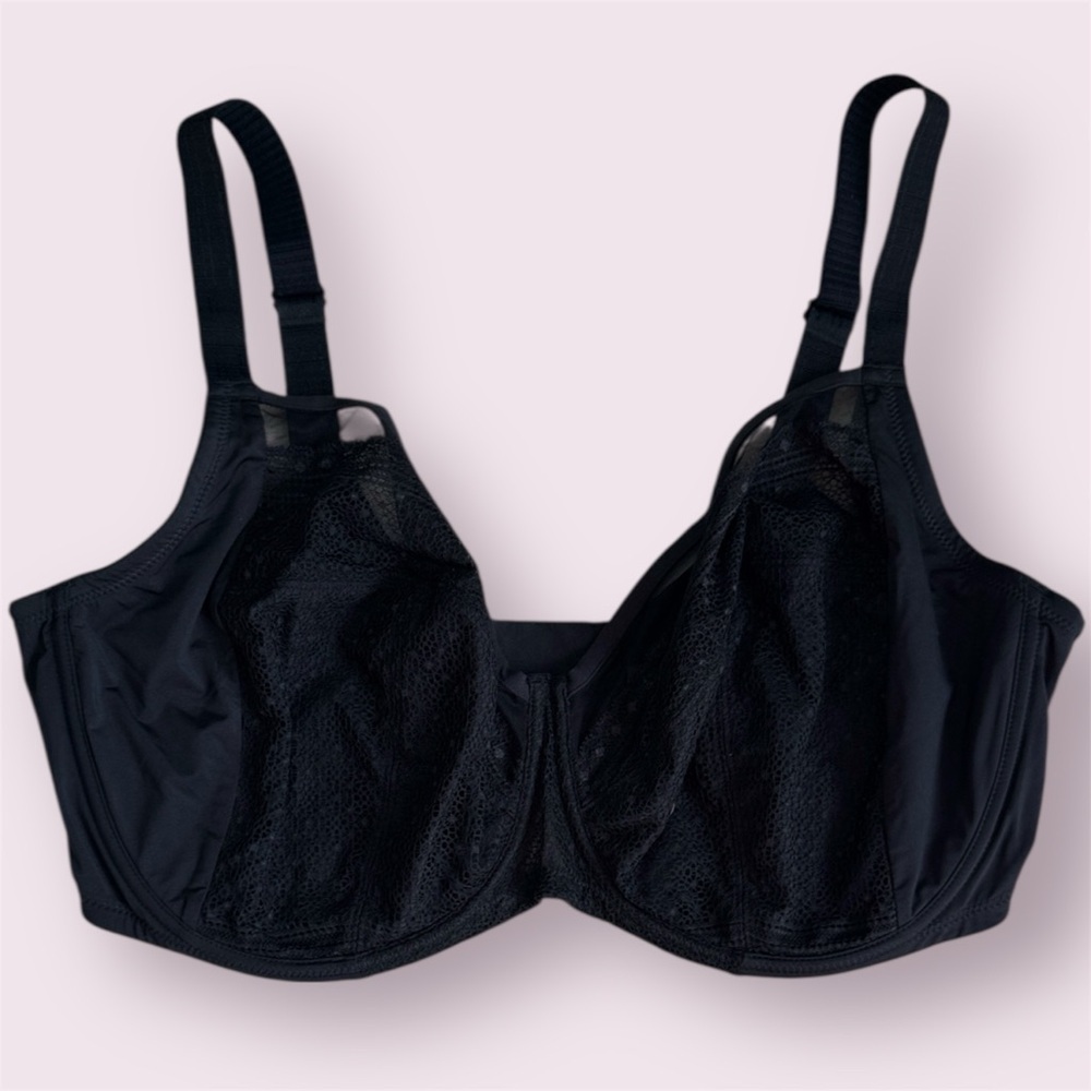 Understance Black Underwire Unlined - Supportive Everyday Comfort sz 40I